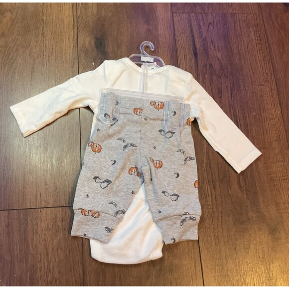 Carter's Baby Halloween Bodysuit NWT Halloween Ghost Pumpkin Bats 3 M NB - Picture 4 of 4